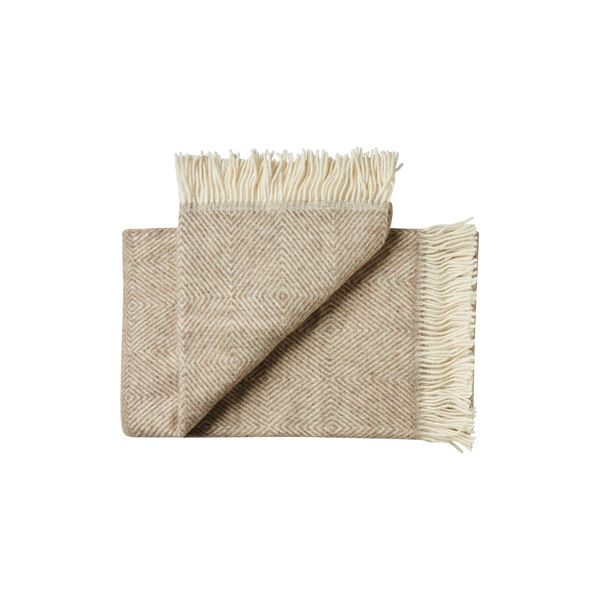 Fanø Throw, 00119 birch sand, Silkeborg Uldspinderi