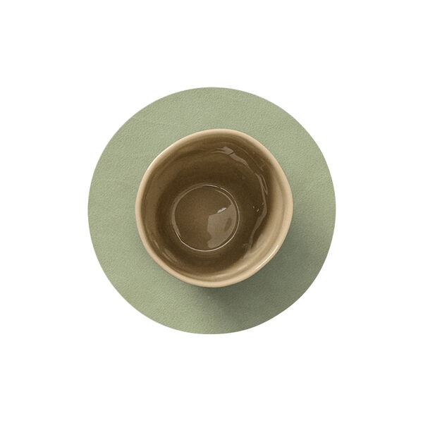 Nupo glass mat Circle, olive green, LIND DNA