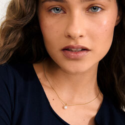 HADLEY necklace, gold plated, Pilgrim