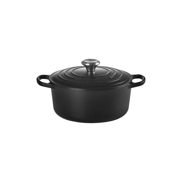 Signature round cast iron pot &Oslash; 24 cm, matte black, Le Creuset