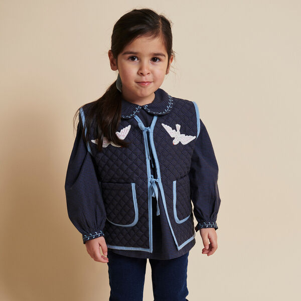 Jeggings w. Flare, dark indigo blue washed, Copenhagen Colors Organics