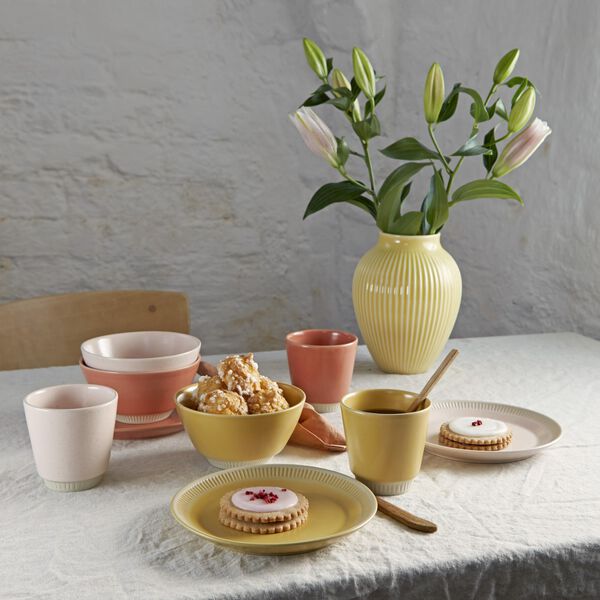 Colorit Plate Ø 19 cm, rose Colorit Plate Ø 19 cm, rose, Knabstrup Keramik