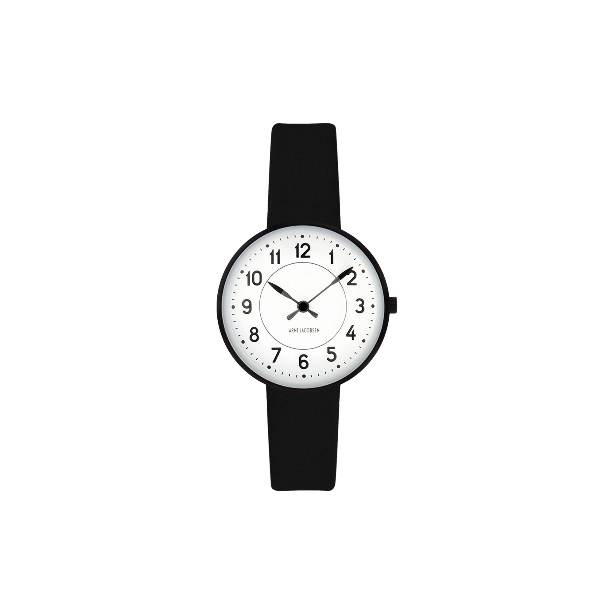 Station Wrist Watch, white/black/black