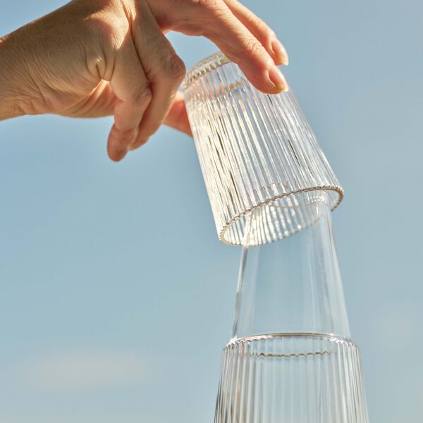 Pilastro Carafe with Glass, Stelton