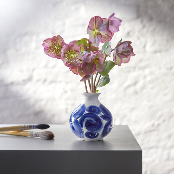 Tulle Vase, blue, K&auml;hler