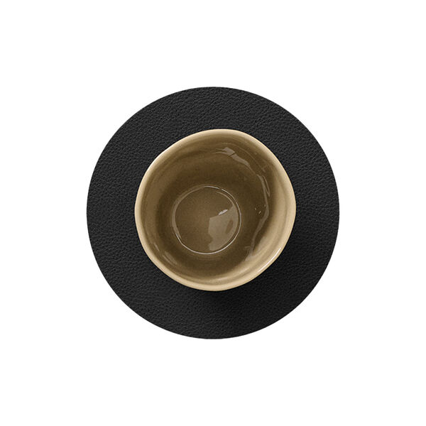 Serene glass mat Circle, black, LIND DNA