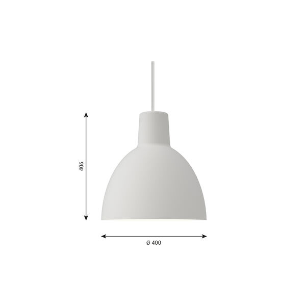 Toldbod 400 Pendant, white Toldbod 400 Pendant, white, Louis Poulsen