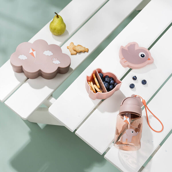 Playground Lunch & Snack Box with Straw Bottle, powder Playground Lunch & Snack Box with Straw Bottle, powder, Done by Deer