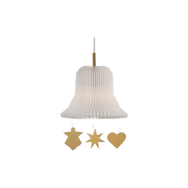 Le Klint 193 Golden Bell Pendant, white Le Klint 193 Golden Bell Pendant, white, LE KLINT