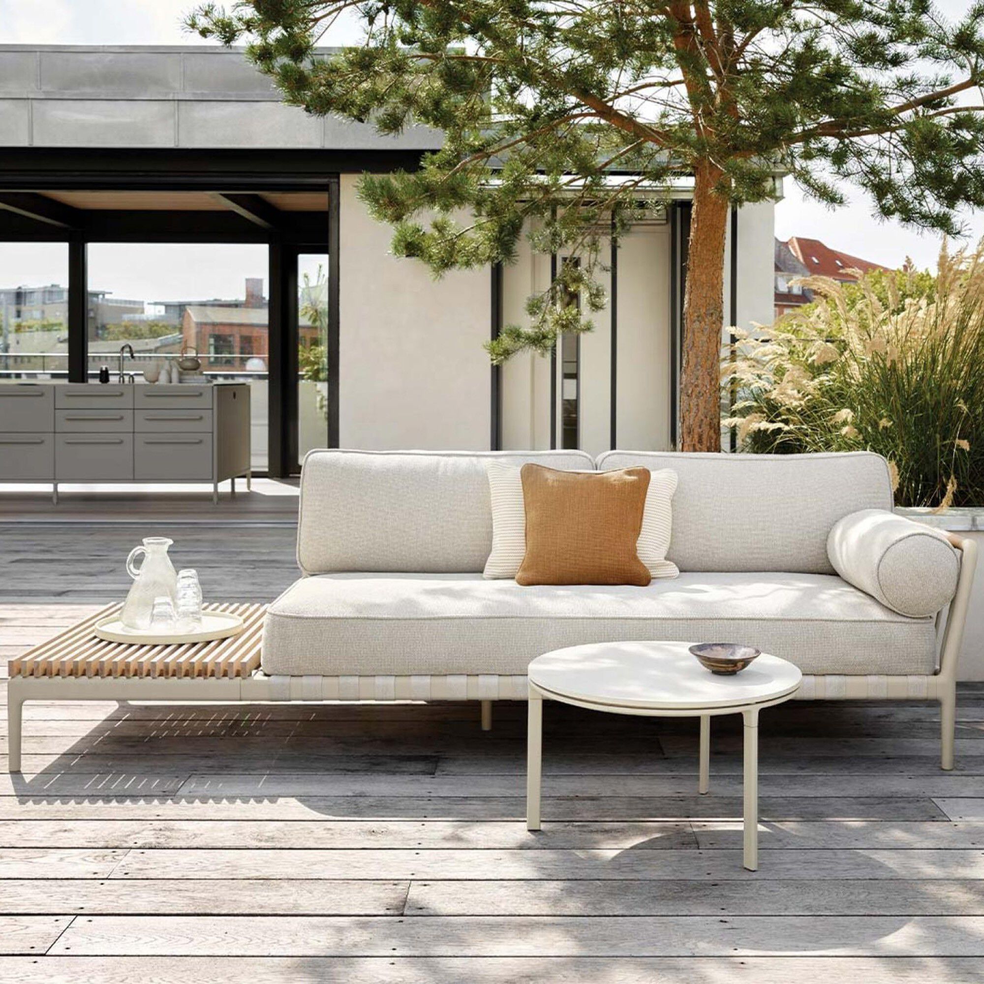VIPP720 Open Air Sofa Open End right light grey