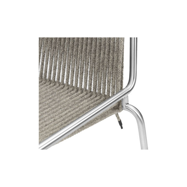 Noel Chair, steel/fair grey wool, Thorup Copenhagen