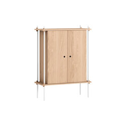 Shelving Cabinet, oak/white, MOEBE