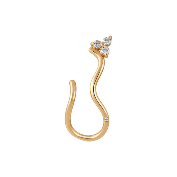 Fryd Wave diamond Earstud RighLeftt, gold/diamond, Ro Copenhagen