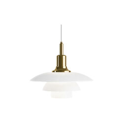 PH 3&frac12;-3 Glass Pendant, brass, Louis Poulsen