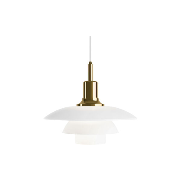 PH 3½-3 Glass Pendant, brass, Louis Poulsen