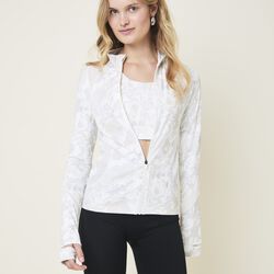Alma long-sleeved jacket with zipper, marble, Cartel Copenhagen