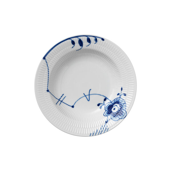 Blue Fluted Mega Deep Plate Ø 21 cm, Royal Copenhagen