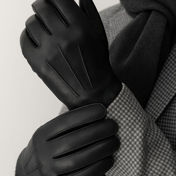 Carl Leather Gloves, black, Kessler