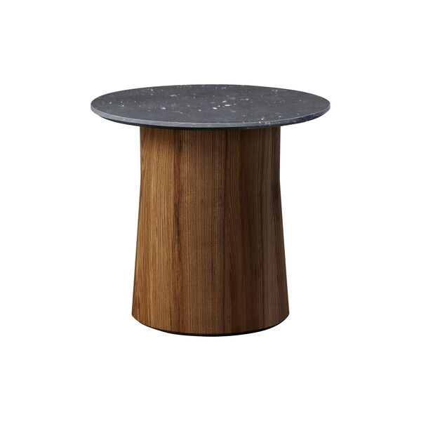 Niveau Coffee Table Ø 45 cm, Black Marquina/oiled stained ash, Fredericia Furniture
