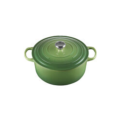 Signature round cast iron pot &Oslash; 28 cm, bamboo green, Le Creuset