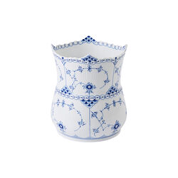 Blue Fluted Half Lace Vintage Vase, Royal Copenhagen