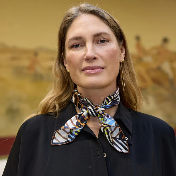 TARTAN scarf, brown, Bella Ballou
