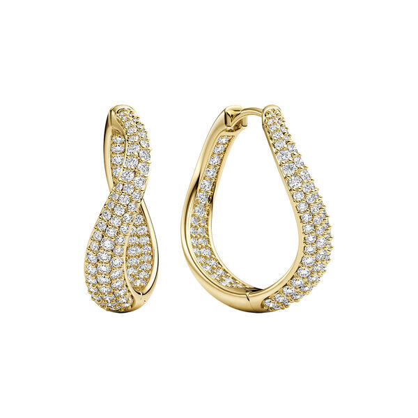 Infinito Earrings | Piccolo | Gold plated, Sif Jakobs Jewellery