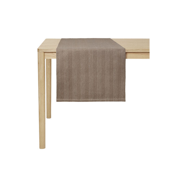 HERRINGBONE Table Runner, walnut, Georg Jensen Damask