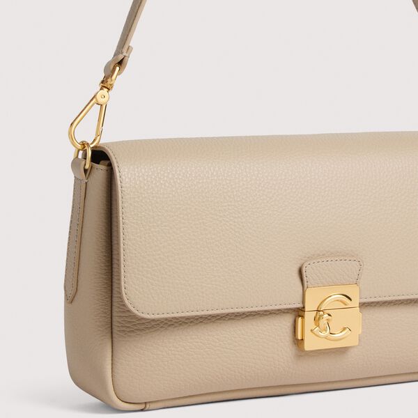 COCCINELLE C-ME LOCK, sandshell, Coccinelle