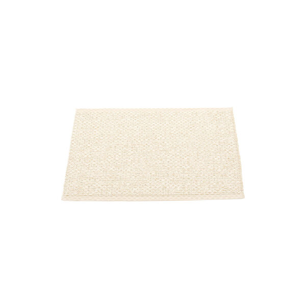 Svea Plastic Rug, vanilla/beige metallic, Pappelina