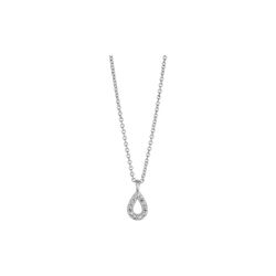 Maya necklace, silver plated/zircons, Pure by Nat