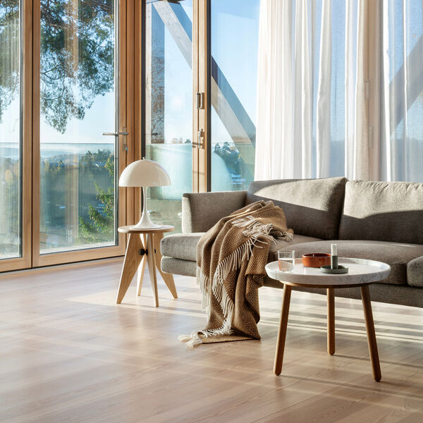 KATTEFOT Throw, burnt ochre, R&oslash;ros Tweed