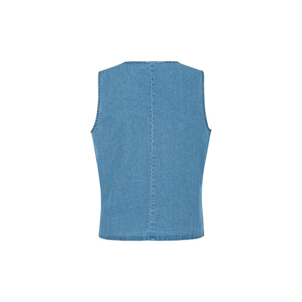 ELENORA denim vest, light denim blue, Coster Copenhagen