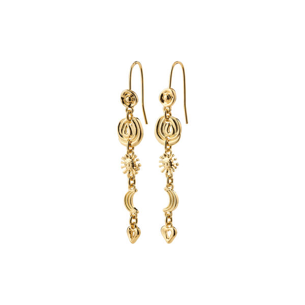 MISHA earrings, gold plated, Pilgrim