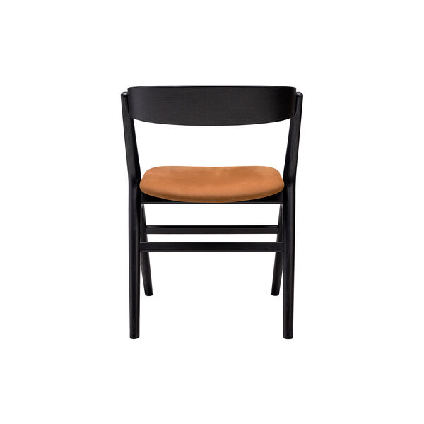 Sibast No 9 Dining Chair, black lacquered oak/cognac, Sibast Furniture