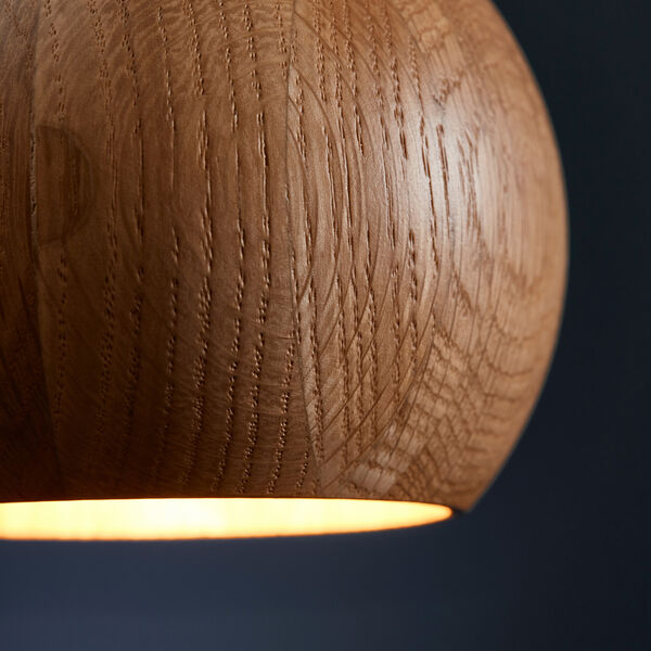 Ball Wood Pendant, oak Ball Wood Pendant, oak, FRANDSEN