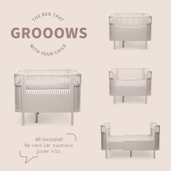 Sebra Bed Baby & Jr., birchbark rose, Sebra