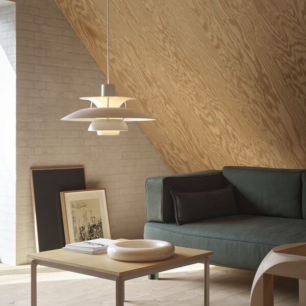 PH 5 Monochrome Pendant, monochrome pale pewter, Louis Poulsen