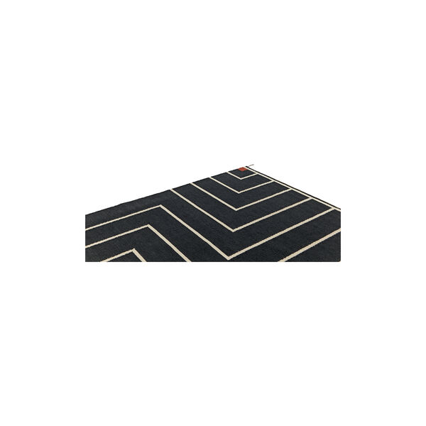 Rug VK-1, black/white, NORDICMODERN