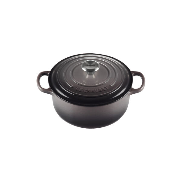 Signature round cast iron pot &Oslash; 20 cm, flint, Le Creuset