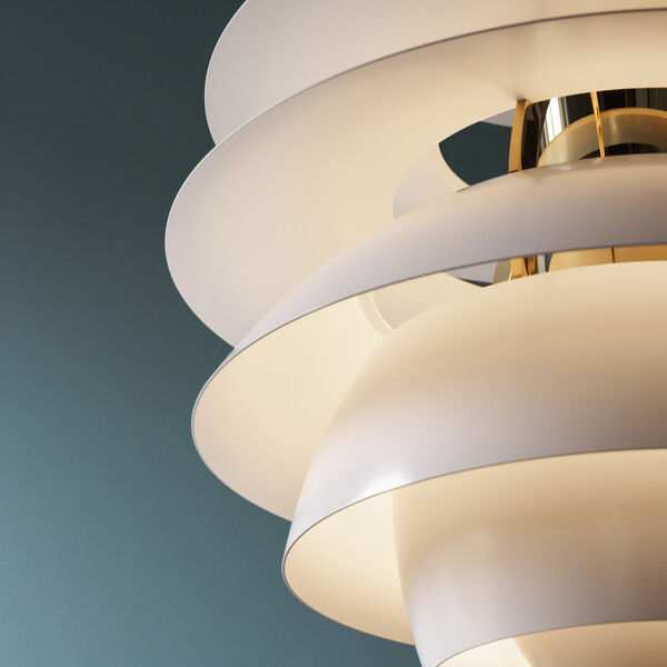 PH Snowball, soft white/brass metallised PH Snowball, soft white/brass metallised, Louis Poulsen