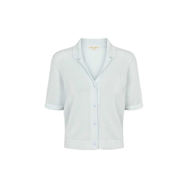 ESNola SS Knit Cardigan, pale blue, esm&eacute; studios
