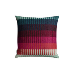 ÅSMUND GRADIENT Cushion, red/turquoise, Røros Tweed