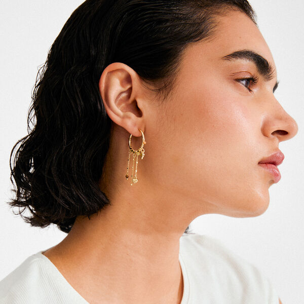 MYLAN earrings, gold plated, Pilgrim