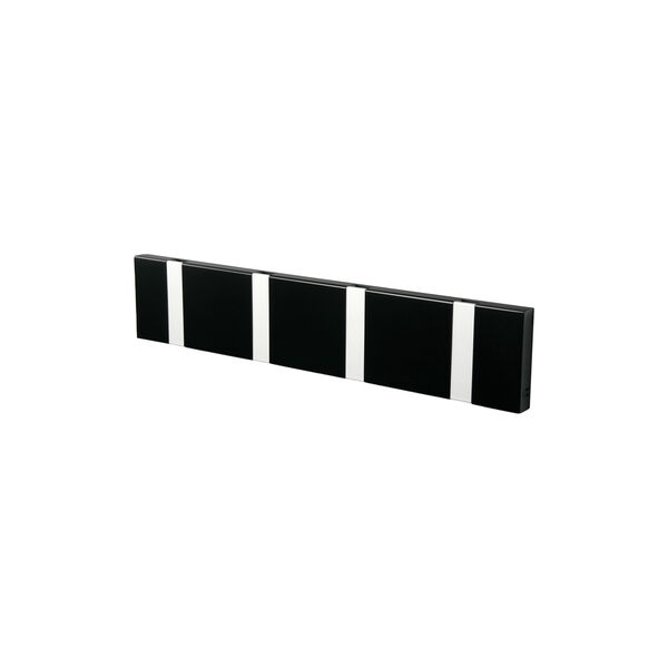 KNAX Horizontal 4 Coat Rack, black/grey, LoCa