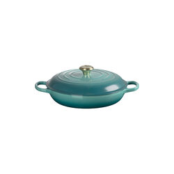 Signature cast iron buffet pot 30 cm, bleu riviera, Le Creuset