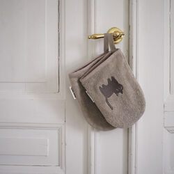 Paw Bath Gloves, moon cat, Dear April