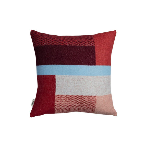 MIKKEL Cushion, red, R&oslash;ros Tweed