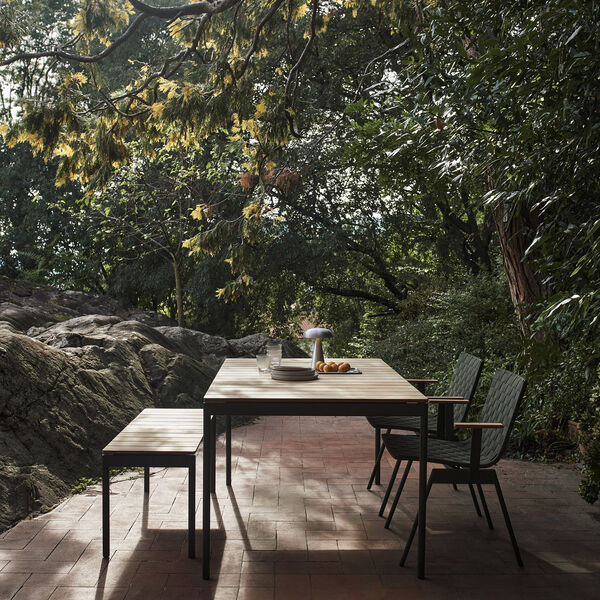 Ville AV26 Outdoor Dining Table, bronze green Ville AV26 Outdoor Dining Table, bronze green, &Tradition