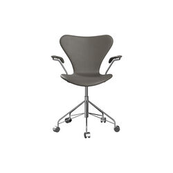 Series 7™ 3217 Fully Upholstered Office Chair, Essential lava, Fritz Hansen